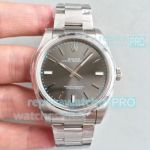 JF Factory Rolex Oyster Perpetual Replica Watch Grey Dial - Swiss ETA3132